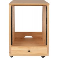 Gator Frameworks Meuble rack 12U pan incliné Elite Studio bois érable - Vue 1